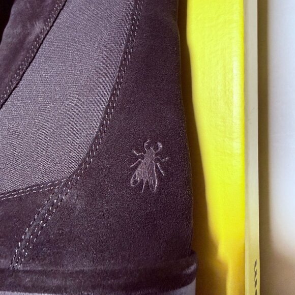 Fly London BAGU233FLY Suede Leather Women's Slip On Black Boots Size 8-8.5 - Picture 11 of 14